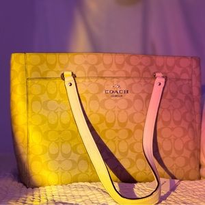 Coach signature handbag